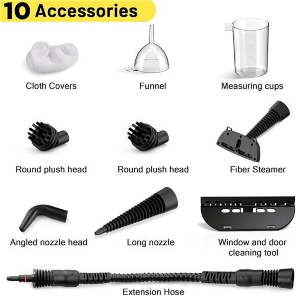 Handheld Steam Cleaner Multipurpose Steamer for Home Kitchen Car Upholstery - Picture 4 of 7